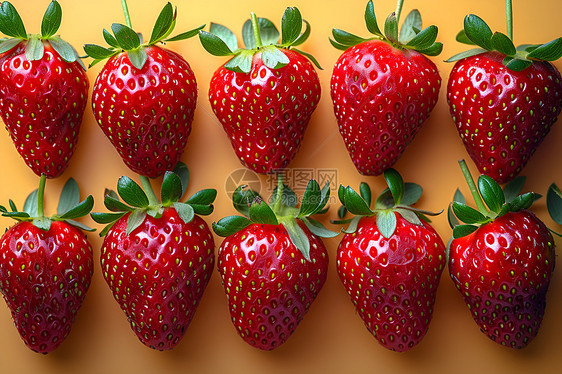 鲜红的小草莓图片