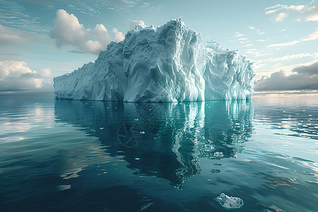 海洋中的冰山图片