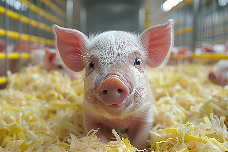 胆小猪农场里的小猪背景