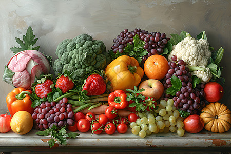 健康丰富的果蔬图片
