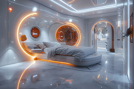 家居卧室智能未来智能卧室设计图片