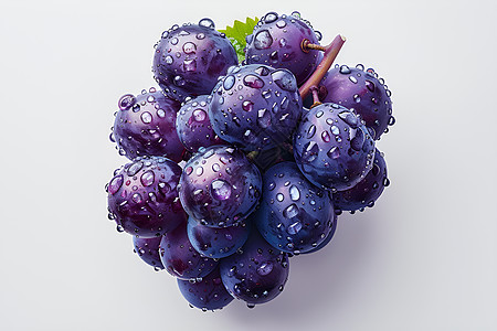 葡萄上的水珠图片