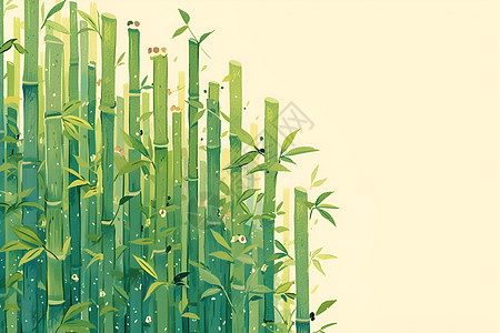 童趣可爱的小竹林图片