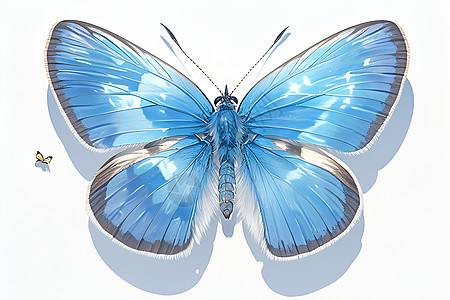 多姿的蓝蝴蝶背景图片