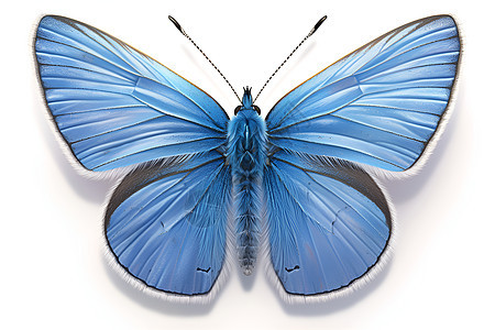 淡雅的蓝蝴蝶图片
