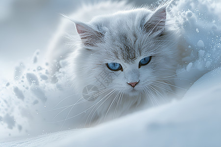 冬日白猫图片
