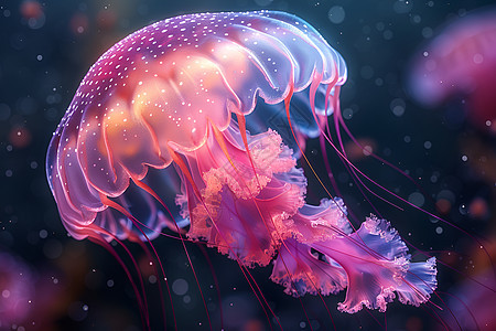神奇的深海水母图片