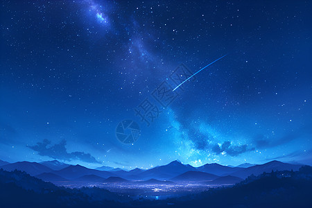 银河璀璨夜空之美图片