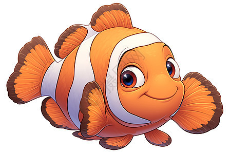 可爱的鱼类插画图片