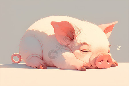 粉嫩的小猪图片