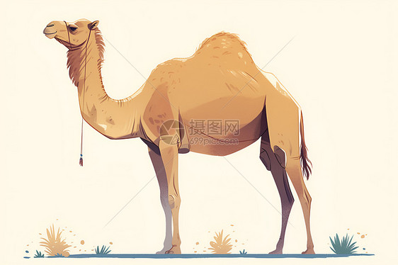 骆驼的优美姿态图片