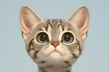 可爱的虎斑猫头像图片