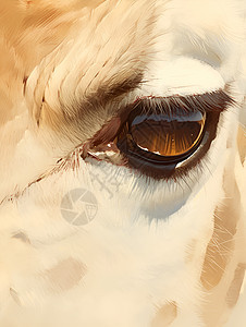长颈鹿的眼睛图片