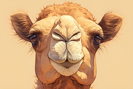 阳光里的骆驼图片