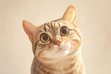 猫咪惊奇的表情图片