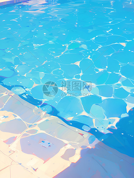 清澈的泳池图片
