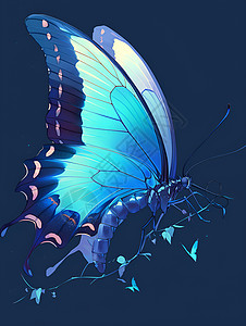 飞舞的蓝蝶图片