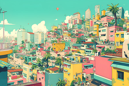 城市奇幻色彩之梦图片