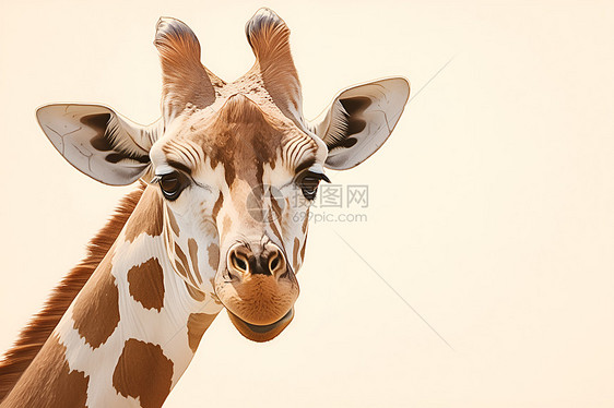 长颈鹿的插画图片