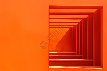 橙色视觉艺术空间图片