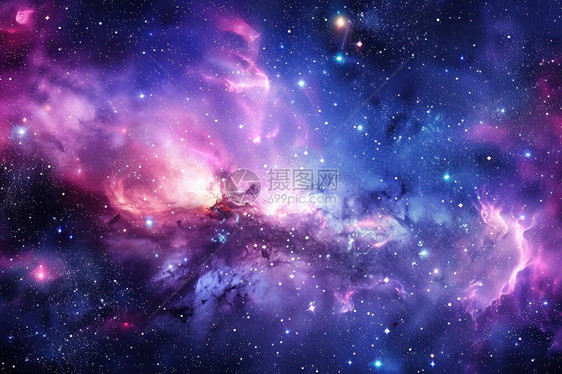 夜空中的星光图片