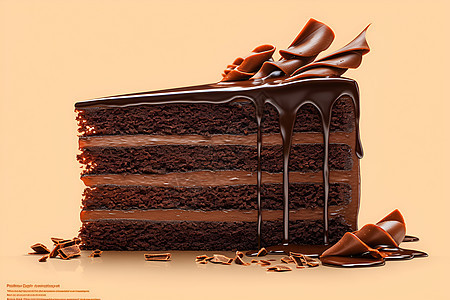 巧克力蛋糕的美味图片