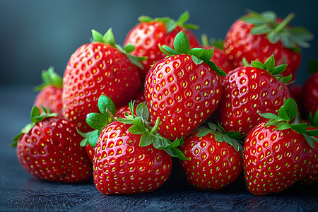 形美味甜的草莓图片