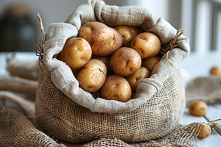 麻袋里的土豆图片