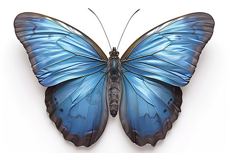 蓝色蝴蝶插图图片