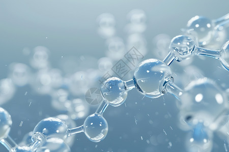 漂浮的分子结构图片