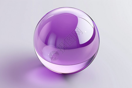 紫色光亮的球体图片