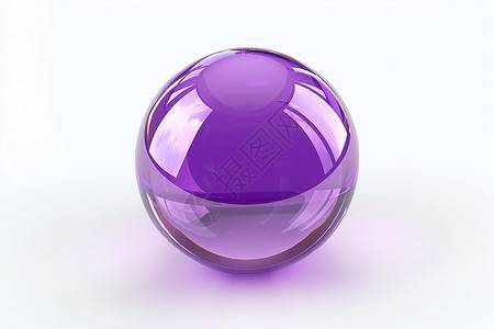 紫色的玻璃球图片