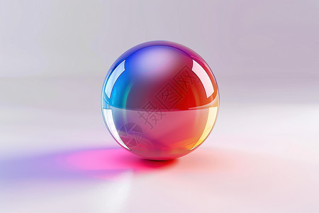五彩斑斓的玻璃球图片