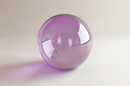 紫色球在白色桌面上图片
