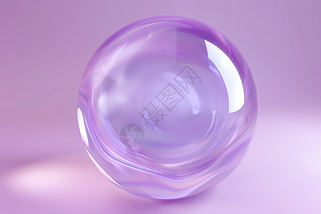 紫色玻璃球图片