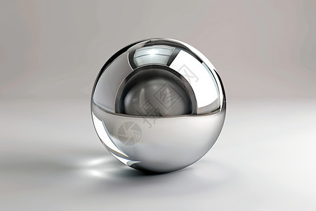 银色玻璃球图片