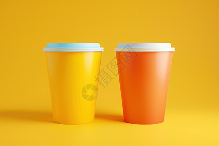 两个咖啡杯图片