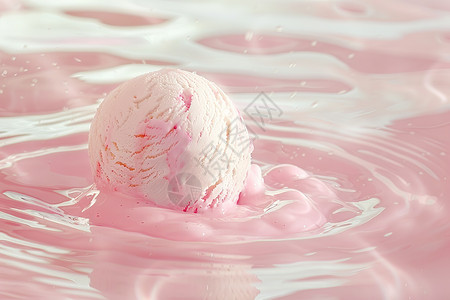 粉色冰激凌图片