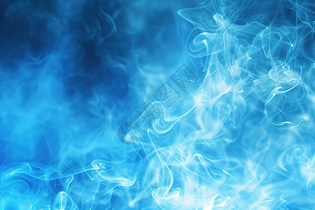 蓝色烟雾背景图片
