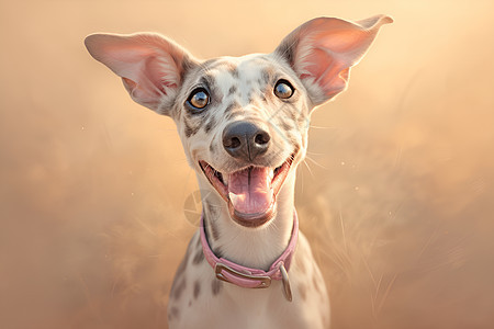 可爱狗狗的微笑图片