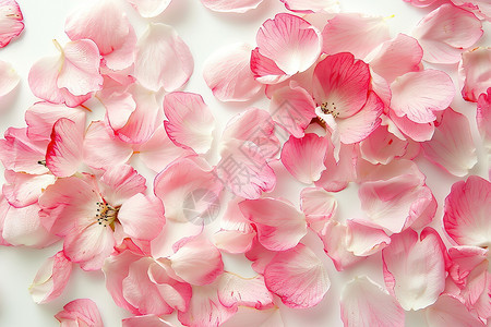 粉色花束在白色背景上图片