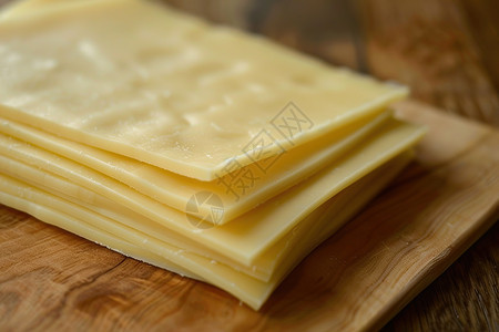切菜板上的奶酪片图片