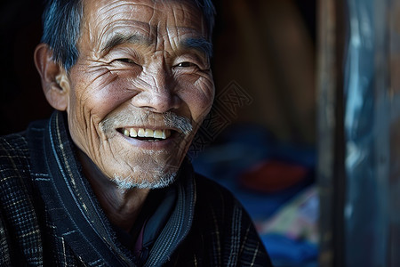 憨厚的中老年男人图片