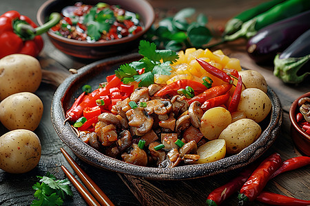 丰盛多彩的中华美食图片