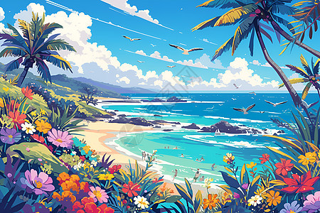 热带海滩之美图片