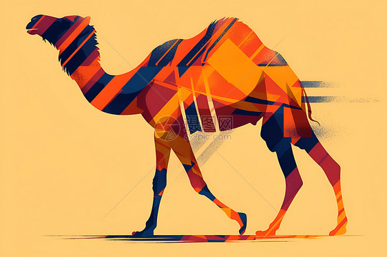 奔跑的骆驼图片