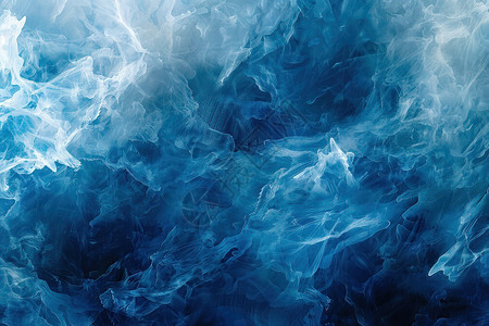 神秘的蓝白色烟雾图片