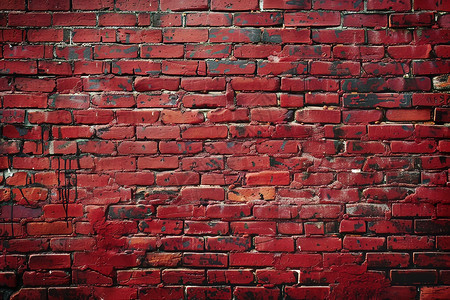 红色的墙壁建筑物图片