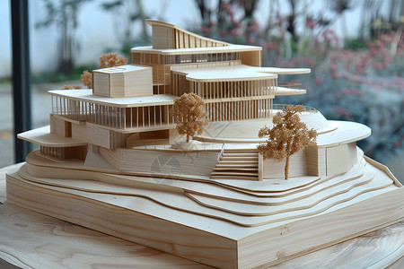 雕刻的房子模型图片