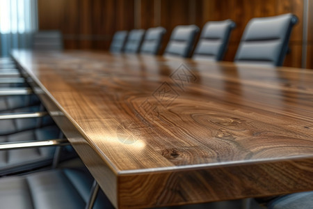会议室里的木桌图片